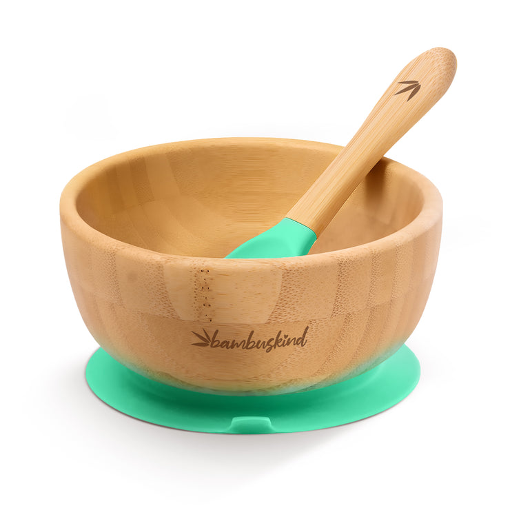 Bambuskind Kinderschale mit Saugnapf – 100 % Bambus, BPA-frei & plastikfrei