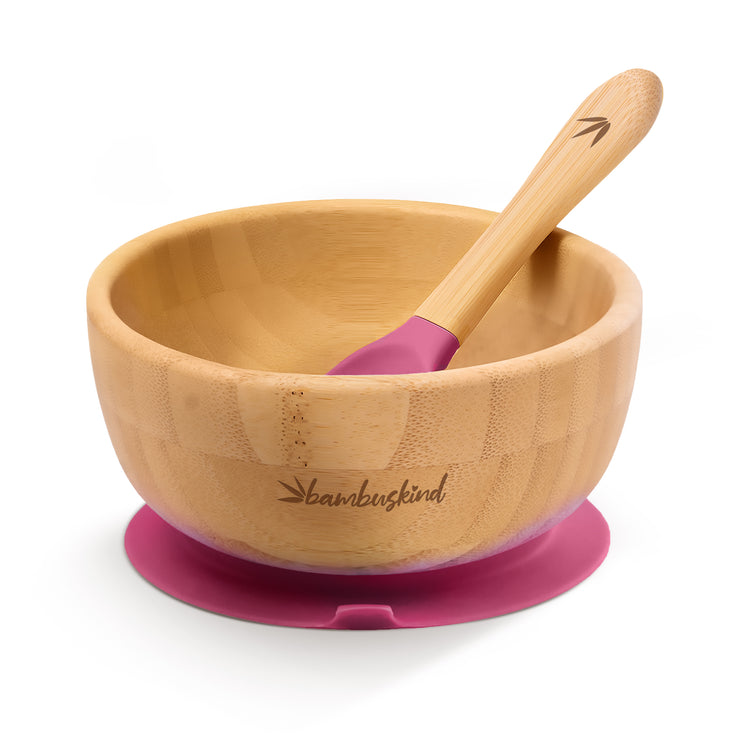 Bambuskind Kinderschale mit Saugnapf – 100 % Bambus, BPA-frei & plastikfrei