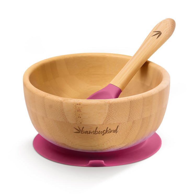 Bambuskind Kinderschale mit Saugnapf – 100 % Bambus, BPA-frei & plasti –  bambuskind