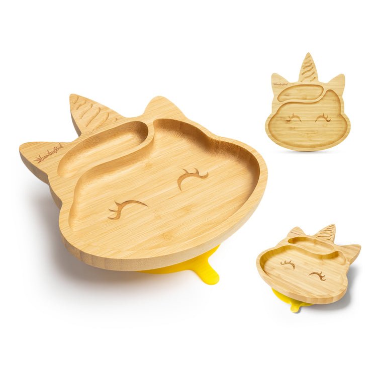 bambuskind® Kinderteller mit Saugnapf – Unicorn Design