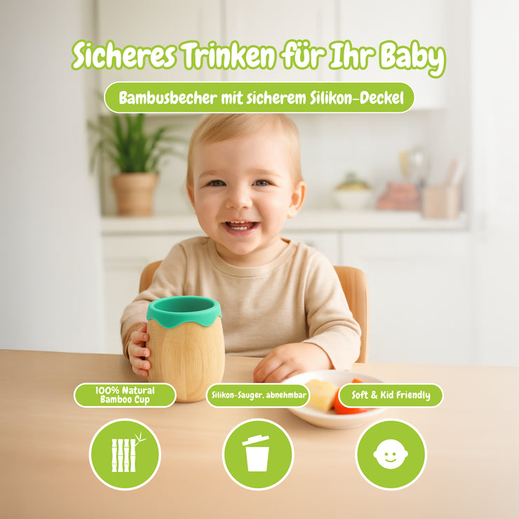 Bambuskind Kindertasse – 100 % Bambus, BPA-frei & plastikfrei