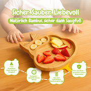 bambuskind® Kinderteller mit Saugnapf – Unicorn Design