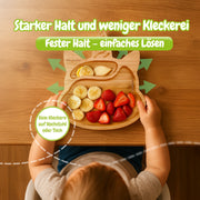 bambuskind® Kinderteller mit Saugnapf – Unicorn Design