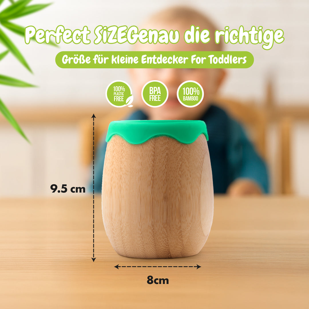 Bambuskind Kindertasse – 100 % Bambus, BPA-frei & plastikfrei – bambuskind