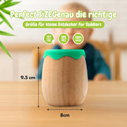Bambuskind Kindertasse – 100 % Bambus, BPA-frei & plastikfrei